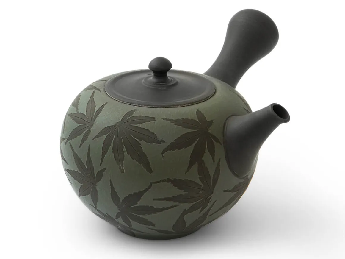 ORYOKI Japanische Teekannen|Teegeschirr*Kyusu Kuro Momiji, 270 ml, von Seiho Tsuzuki