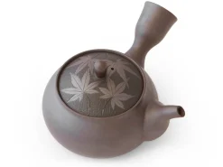 ORYOKI Japanische Teekannen|Teegeschirr*Kyusu Kuro Momiji, Banko Yaki, 350 ml