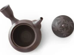 ORYOKI Japanische Teekannen|Teegeschirr*Kyusu Kuro Momiji, Banko Yaki, 350 ml