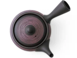 ORYOKI Japanische Teekannen|Teegeschirr*Kyusu Kurohira Murasakikusime, japanische Teekanne