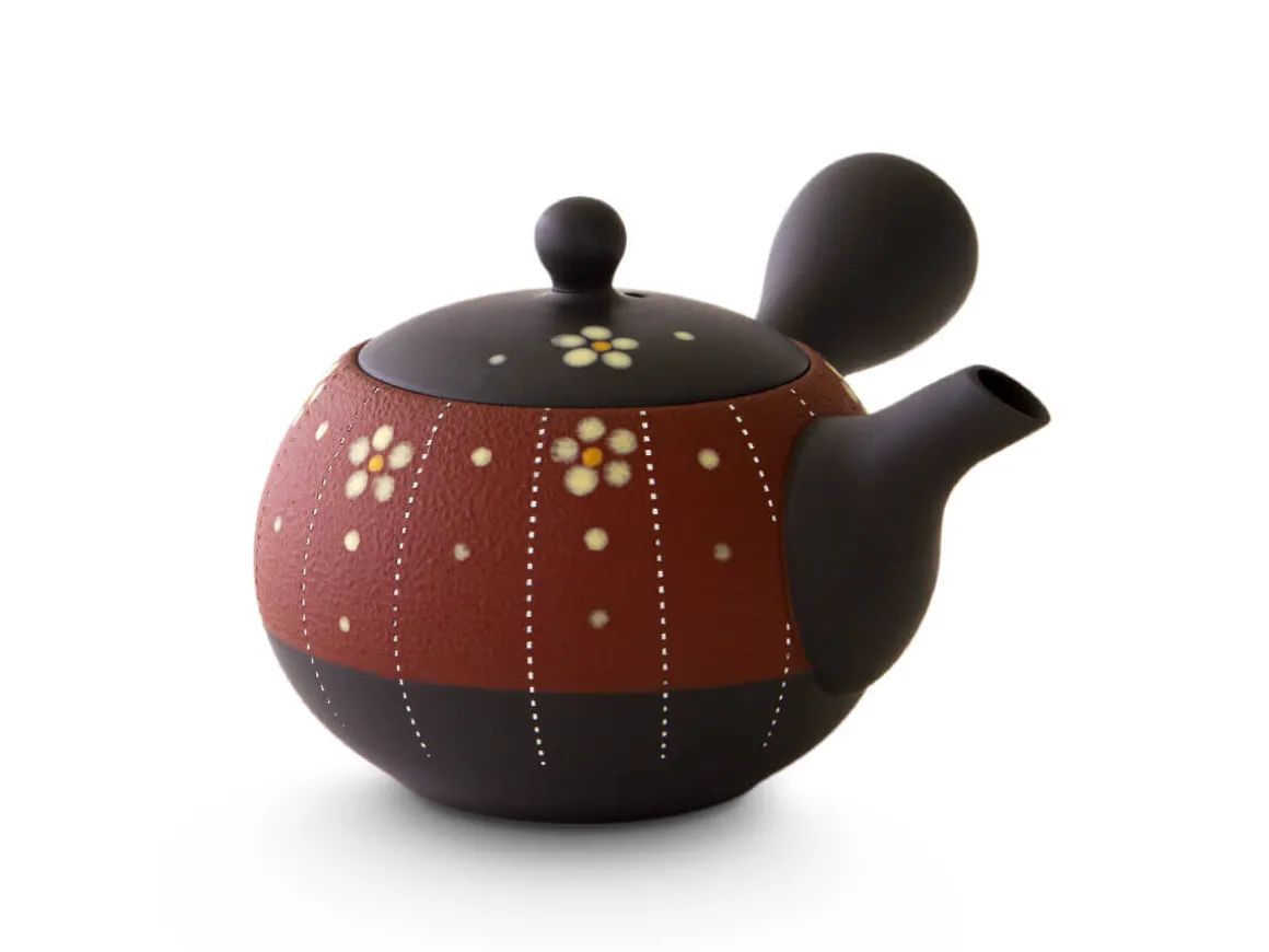 ORYOKI Japanische Teekannen|Teegeschirr*Kyusu Maru Kobana Aka, 200 ml, von Keikichi Koie