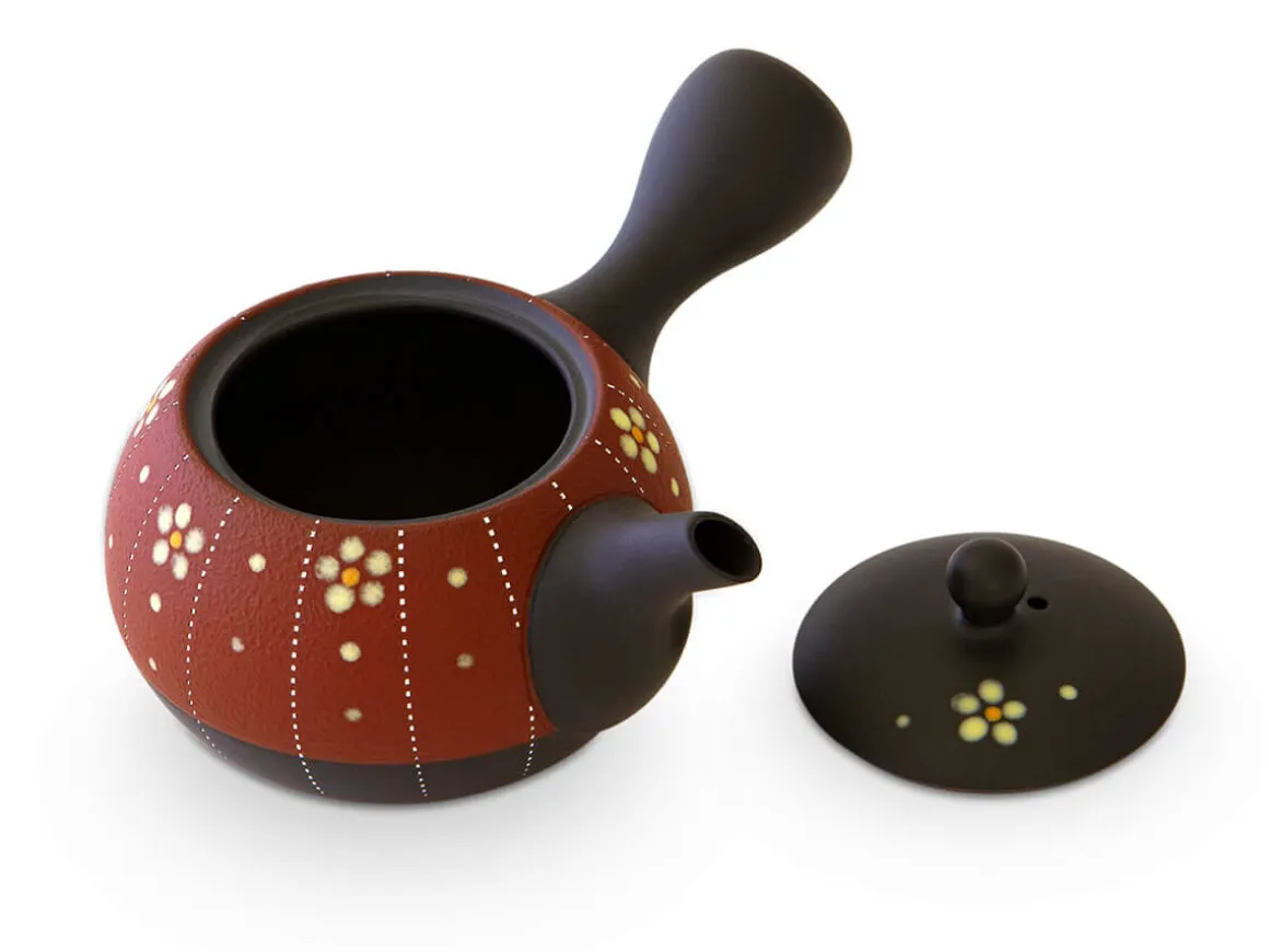 ORYOKI Japanische Teekannen|Teegeschirr*Kyusu Maru Kobana Aka, 200 ml, von Keikichi Koie