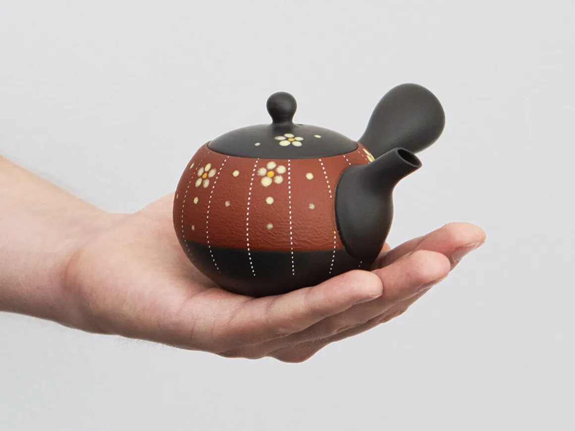 ORYOKI Japanische Teekannen|Teegeschirr*Kyusu Maru Kobana Aka, 200 ml, von Keikichi Koie