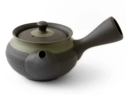 ORYOKI Japanische Teekannen|Teegeschirr*Kyusu Midorierimaki, japanische Teekanne mit Seitengriff