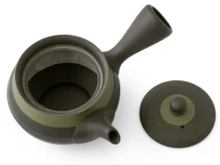 ORYOKI Japanische Teekannen|Teegeschirr*Kyusu Midorierimaki, japanische Teekanne mit Seitengriff