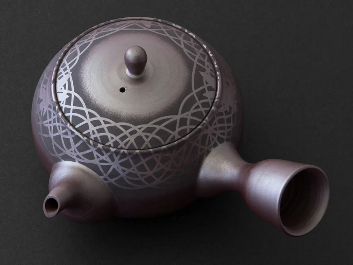 ORYOKI Japanische Teekannen|Teegeschirr*Kyusu Ryusen, Banko Yaki, 250 ml