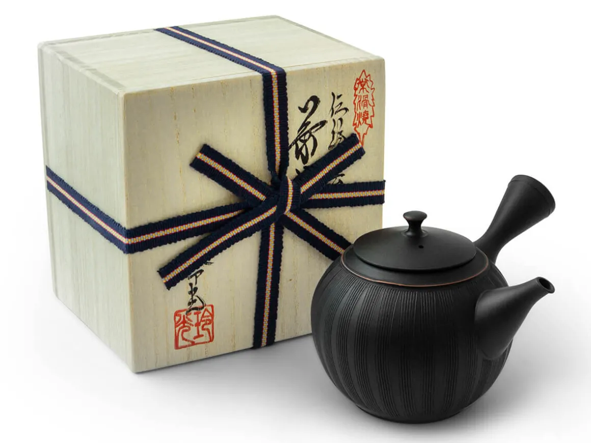 ORYOKI Japanische Teekannen|Teegeschirr*Kyusu Suichoku-sen, 360 ml, von Hiroshi Koie