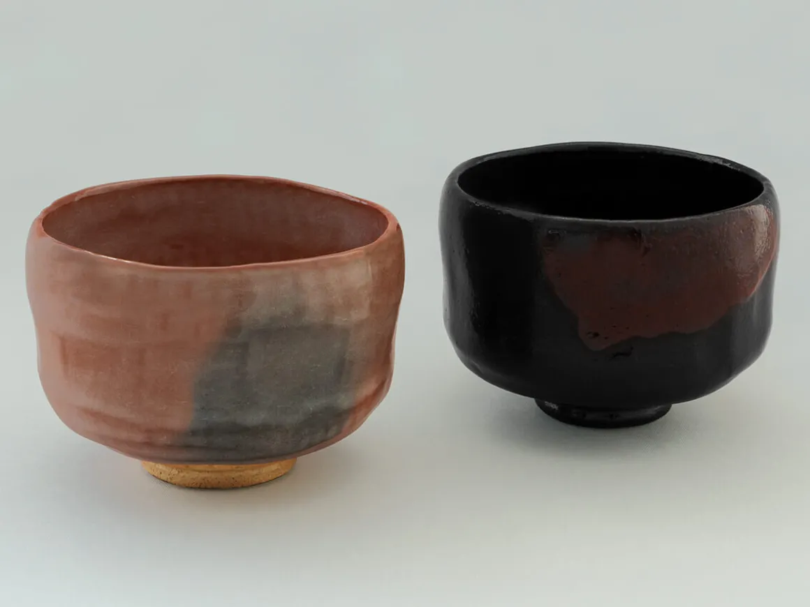 ORYOKI Matcha Schalen|Teegeschirr*Matcha Schale Raku schwarz, Kyoto Japan