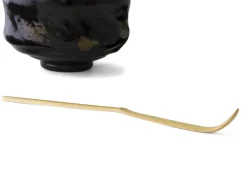 ORYOKI Matcha Besen Und Löffel*Matcha Teelöffel, Cha-shaku Takayama, weißer Bambus