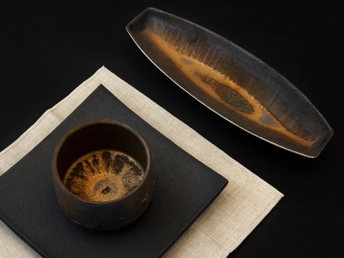 ORYOKI Matcha Schalen*Matcha Teeschale Kuro Suyaki