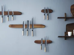 ORYOKI Messer-Zubehör*Messerhalter magnetisch, 3 Größen, Nussbaum