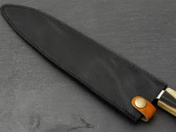 ORYOKI Messer-Zubehör*Messerhülle Leder Gyuto, schwarz