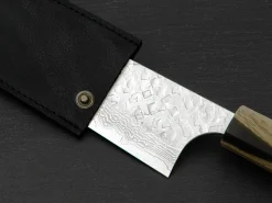 ORYOKI Messer-Zubehör*Messerhülle Leder Gyuto, schwarz
