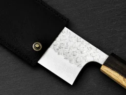 ORYOKI Messer-Zubehör*Messerhülle Leder Nakiri, schwarz