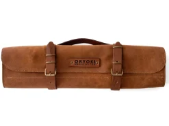 ORYOKI Messer-Zubehör*Messer-Tasche, Leder, Cognac