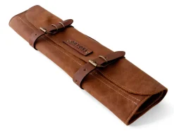 ORYOKI Messer-Zubehör*Messer-Tasche, Leder, Cognac