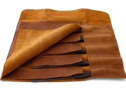 ORYOKI Messer-Zubehör*Messer-Tasche, Leder, Cognac