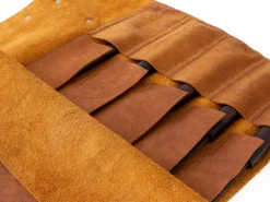 ORYOKI Messer-Zubehör*Messer-Tasche, Leder, Cognac