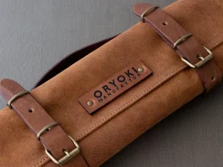 ORYOKI Messer-Zubehör*Messer-Tasche, Leder, Cognac