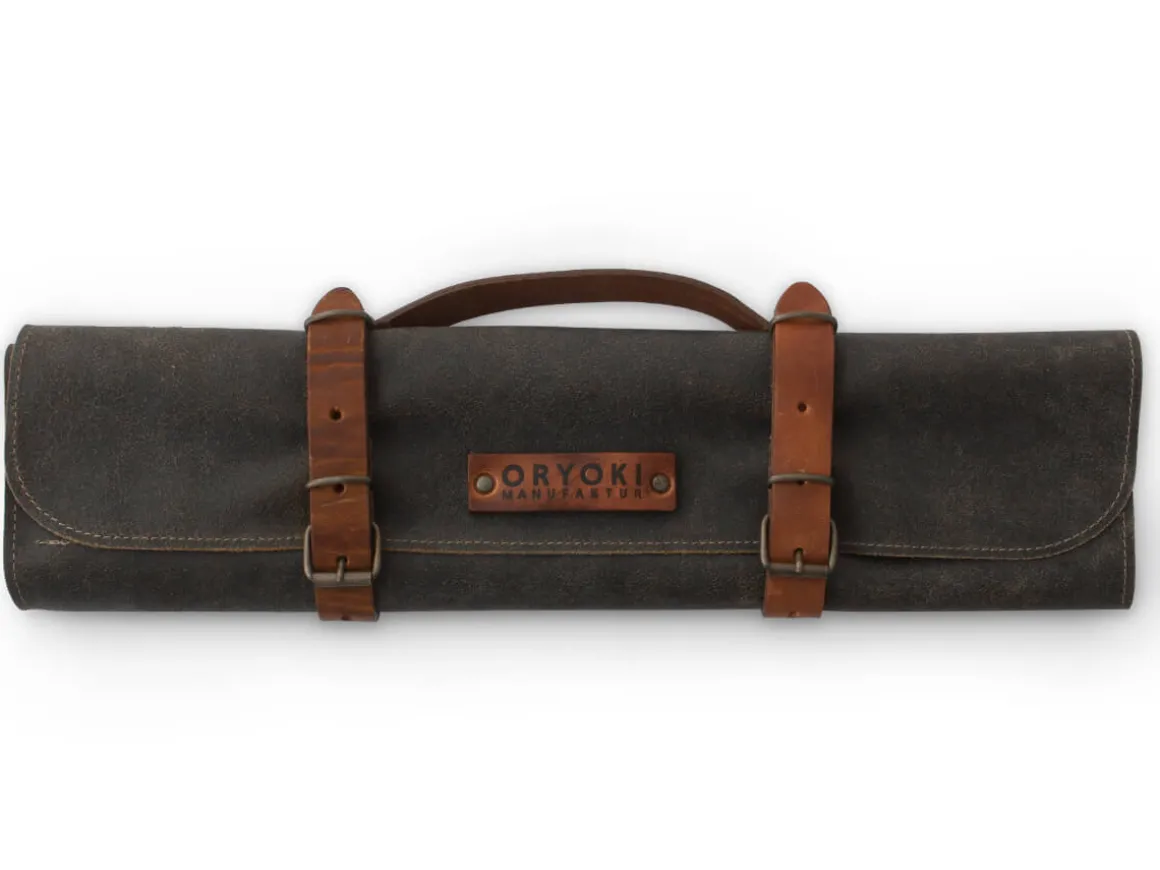 ORYOKI Messer-Zubehör*Messer-Tasche, Leder, Vintage-Style