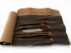 ORYOKI Messer-Zubehör*Messer-Tasche, Leder, Vintage-Style