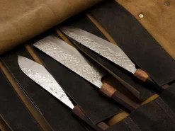 ORYOKI Messer-Zubehör*Messer-Tasche, Leder, Vintage-Style