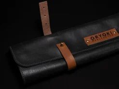 ORYOKI Messer-Zubehör*Messer-Tasche M, Leder schwarz