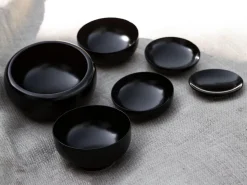 ORYOKI Oryoki|Lacquerware*Schalenset Nakajima schwarz, 6-teilig