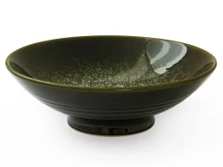 ORYOKI Ramen-Schüsseln Und Schalen|Japanisches Porzellan*Ramen Schüssel Tsuya, grün, 24,5 cm