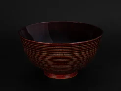 ORYOKI Holzschalen|Lacquerware*Reisschale Urushi Tamenuri, 360 ml
