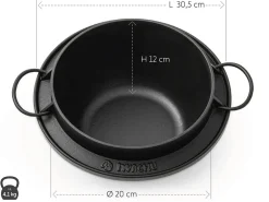 ORYOKI Gusseisentöpfe*Reistopf Go, Iwachu, Ø 20 cm, Gusseisen