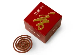 ORYOKI Räucherstäbchen*Räucher Spirale Horin Horikawa, 10 Stck., mit Halter