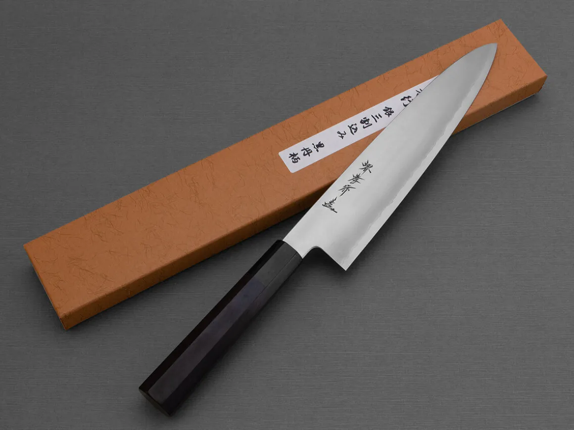 ORYOKI Gyuto Messer*Sakai Takayuki Silver3 Gyuto 240, Ebony
