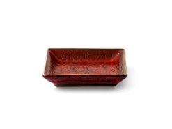 ORYOKI Sushi Saucenschalen|Japanisches Porzellan*Soßenschälchen Shuin, rot