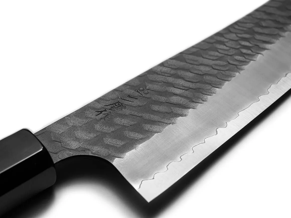 ORYOKI Bunka Messer*SPG2 Kuroshiage Tsuchime Bunka 180mm, Wenge Handle