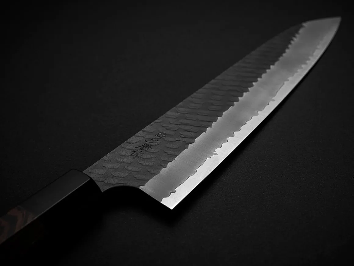 ORYOKI Gyuto Messer*SPG2 Kuroshiage Tsuchime Gyuto 240mm, Wenge Handle