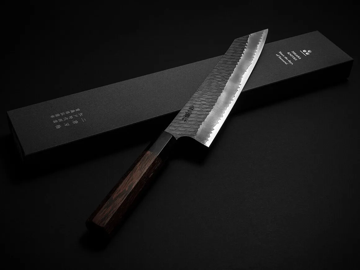 ORYOKI Gyuto Messer*SPG2 Kuroshiage Tsuchime Kiritsuke Gyuto 240mm, Wenge Handle