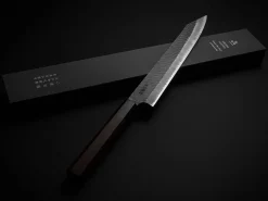 ORYOKI Sushi-Messer|Sashimi Messer*SPG2 Kuroshiage Tsuchime Kiritsuke Sujihiki 255mm, Wenge Handle