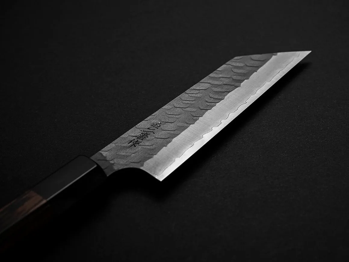 ORYOKI Petty Messer*SPG2 Kuroshiage Tsuchime Paring 120mm, Wenge Handle