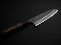 ORYOKI Santokumesser*SPG2 Kuroshiage Tsuchime Santoku 180mm, Wenge Handle