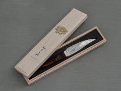 ORYOKI Damastmesser*Steak Messer Nami mahagoni, wilder Damast, 70 Lagen