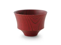 ORYOKI Holzschalen|Lacquerware*Suppenschale, Reisschale Koma, Urushi rot