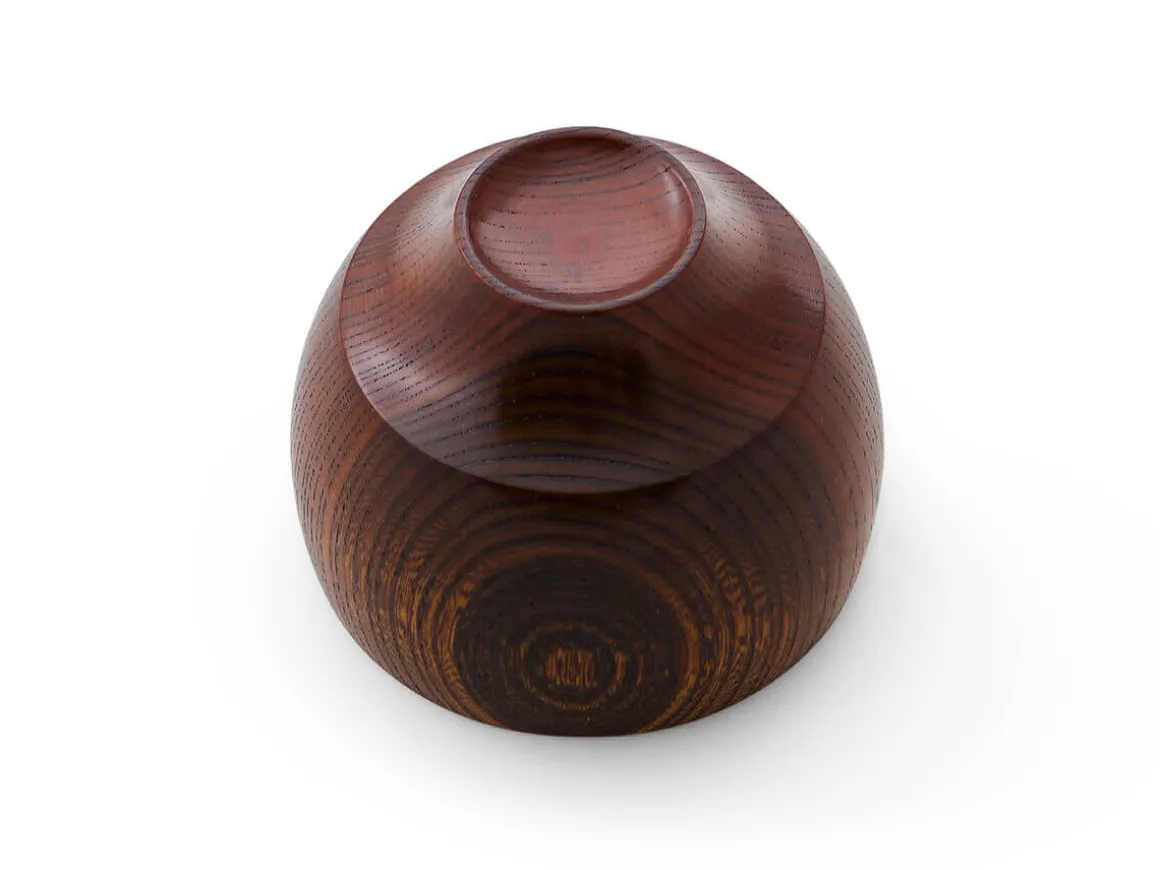 ORYOKI Lacquerware|Holzschalen*Suppenschale, Reisschale Mari, Urushi braun