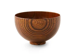 ORYOKI Holzschalen|Lacquerware*Suppenschale, Reisschale Sensai, Urushi braun