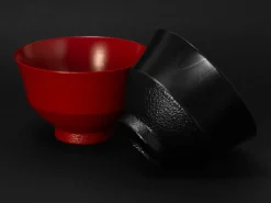 ORYOKI Holzschalen|Lacquerware*Suppenschale Urushi Keiryo, 240 ml, schwarz