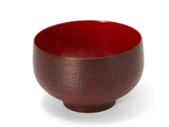 ORYOKI Holzschalen|Lacquerware*Suppenschale Urushi Mizu duo red, 260 ml