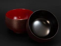 ORYOKI Holzschalen|Lacquerware*Suppenschale Urushi Mizu duo black, 260 ml