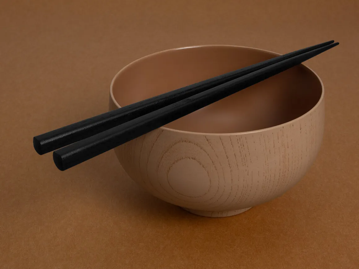 ORYOKI Holzschalen|Lacquerware*Suppenschüssel Kumi-wan M, 400 ml, natur