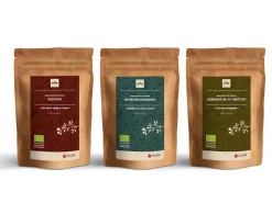ORYOKI Kukicha*Tee Geschenke: Grüner Tee Gyokuro Kusanagi, Genmaicha 'n' Matcha, Kukicha, Bio