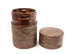 ORYOKI Teedosen*Teedose Kizutsu Kirschholz marmoriert, 150 g